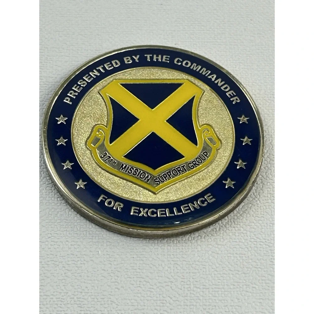37th Mission Support Group Challenge Coin Presented By The Commander USAF